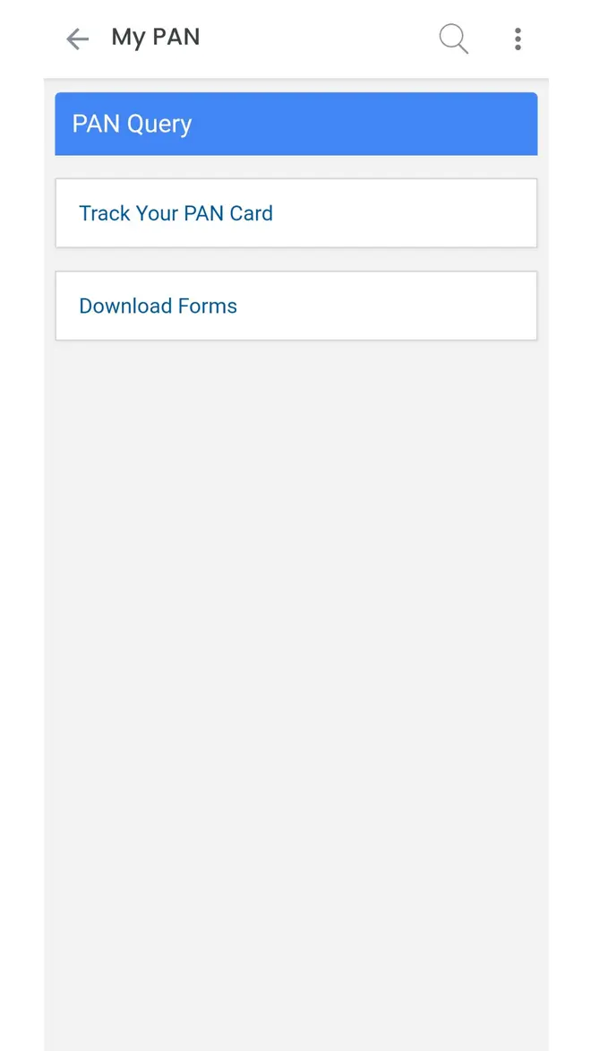 Steps to track PAN application status