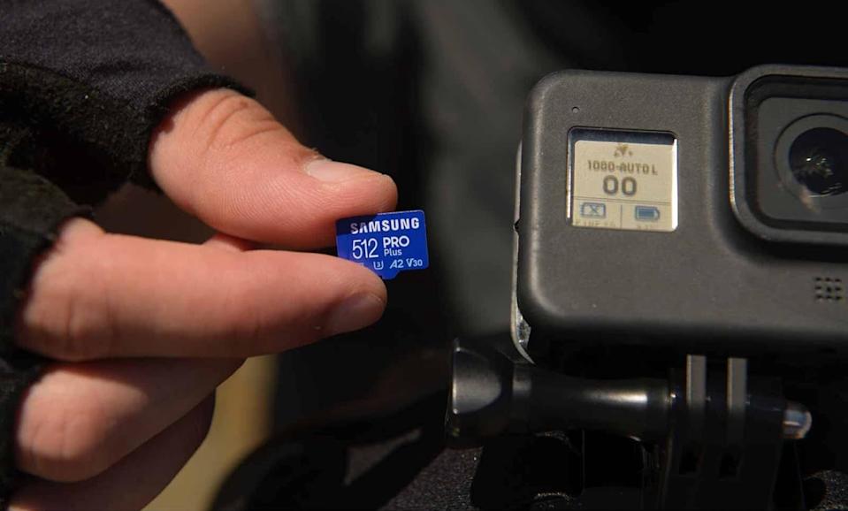 The Samsung Pro Plus microSD card.