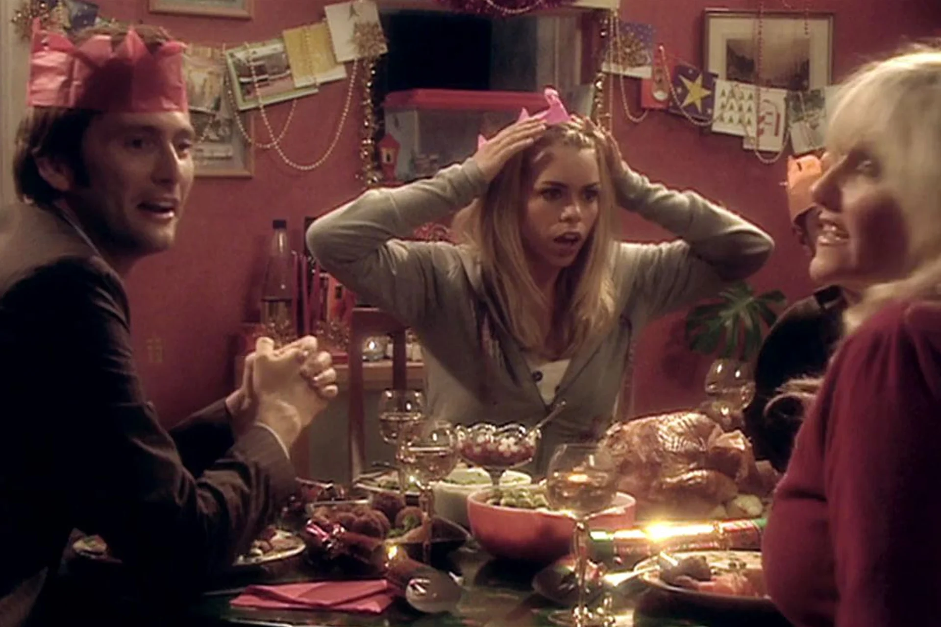 Doctor Who The Christmas Invasion Ten Rose Dinner