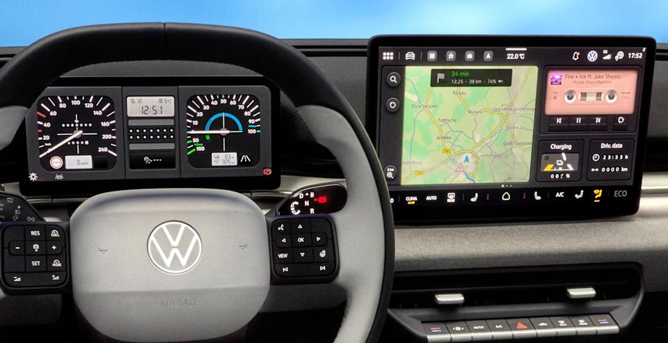 Full view of the Volkswagen ID. Polo's dashboard