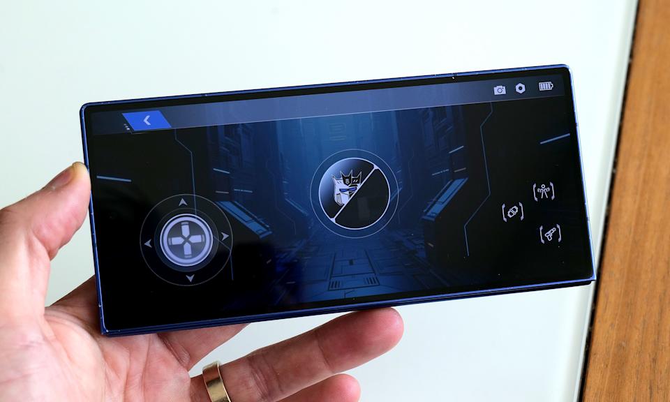 Robosen's free mobile app features a D-pad so you can easily tell the robot where to walk.