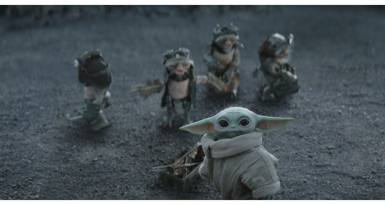Grogu and friends in The Mandalorian and Grogu.