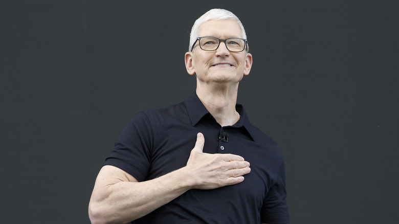 Photo of Apple CEO Tim Cook on stage during WWDC 2026