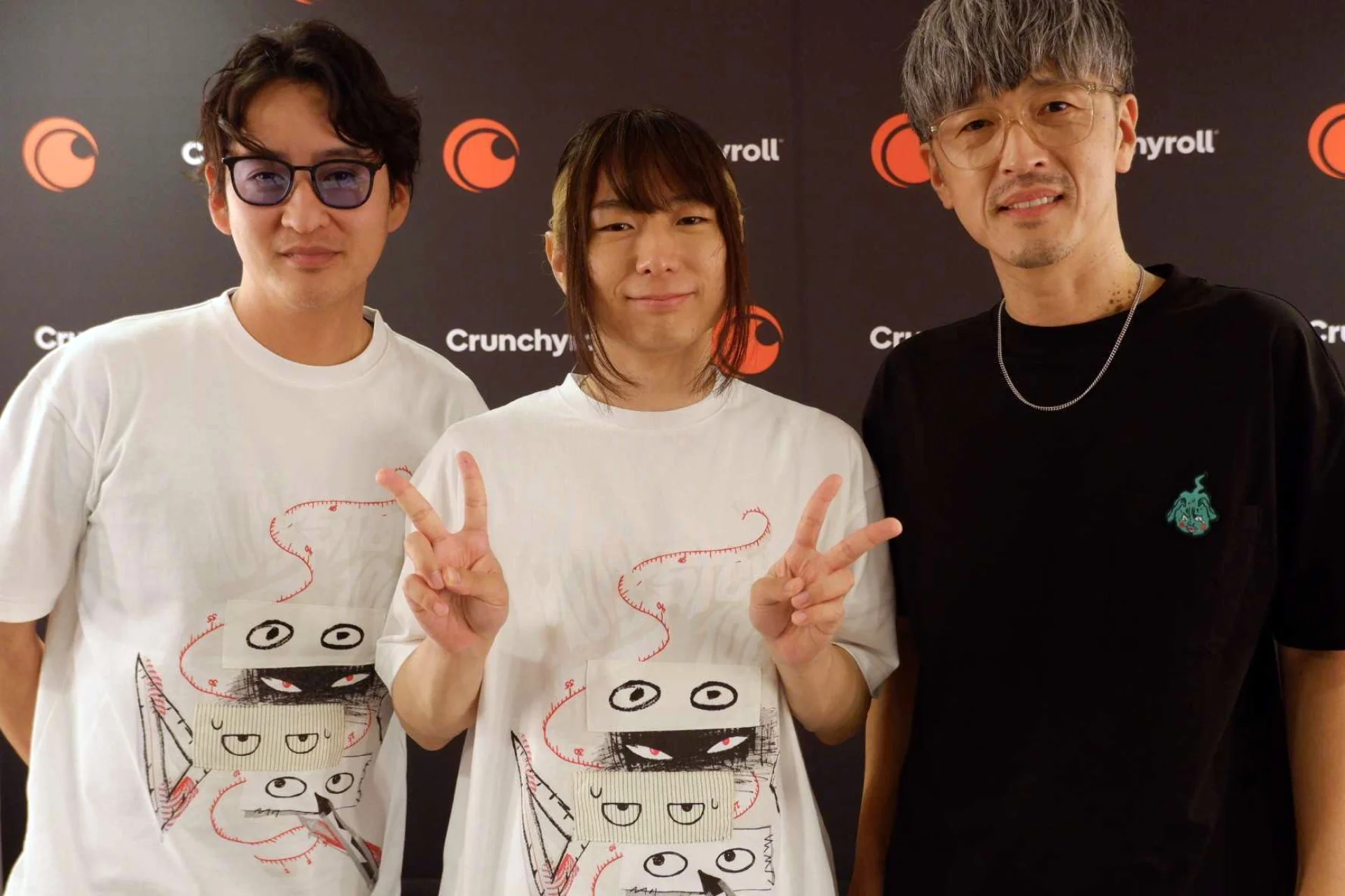 Mob Psycho 100 photo of Yuzuru Tachikawa, Setsuo Ito, and Takahiro Sakurai.